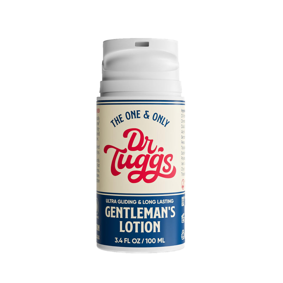 Dr. Tuggs bottle front view showing clean design and portability