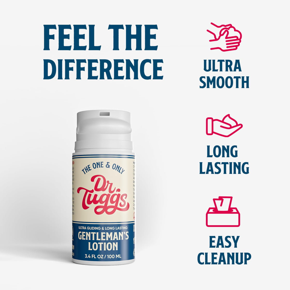 Dr. Tuggs lotion texture close-up showing smooth creamy glide