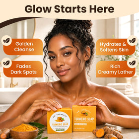 Dr. Turmeric close-up lather texture showing rich foam and gentle cleanse