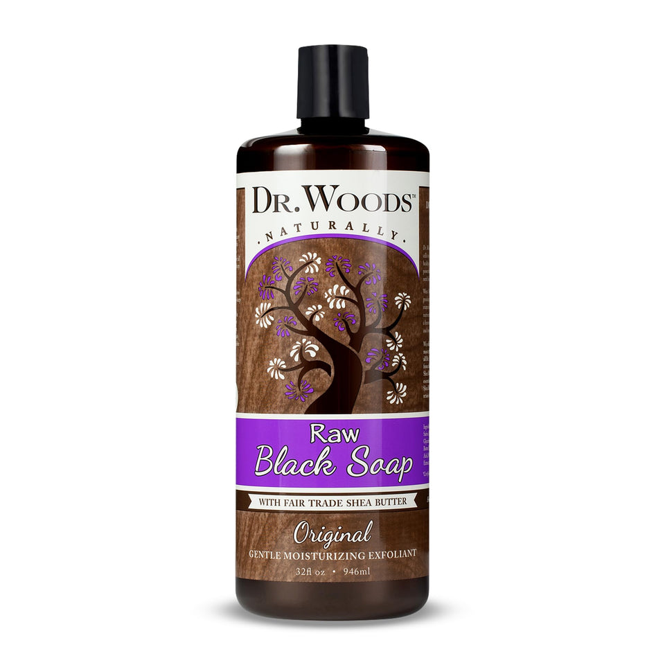 Dr. Woods front bottle showing label and 32 oz size benefit