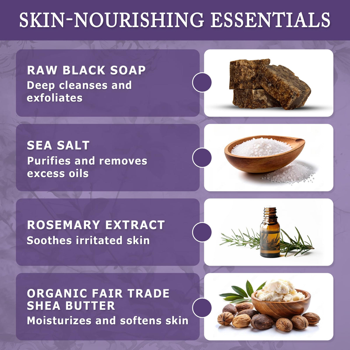 Dr. Woods soap texture poured on palm showing gentle exfoliation