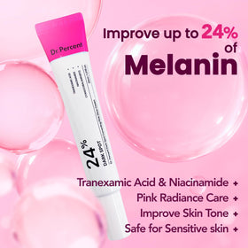 dr.percent cream texture close up highlighting smooth pink glow and hydration