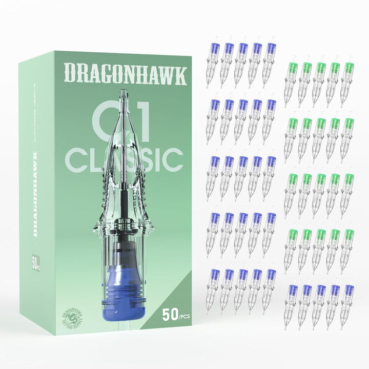 Dragonhawk front packaging showing mixed cartridge kit and benefits