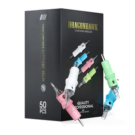 Dragonhawk front packaging showing the mixed 50-piece cartridge set and brand clarity