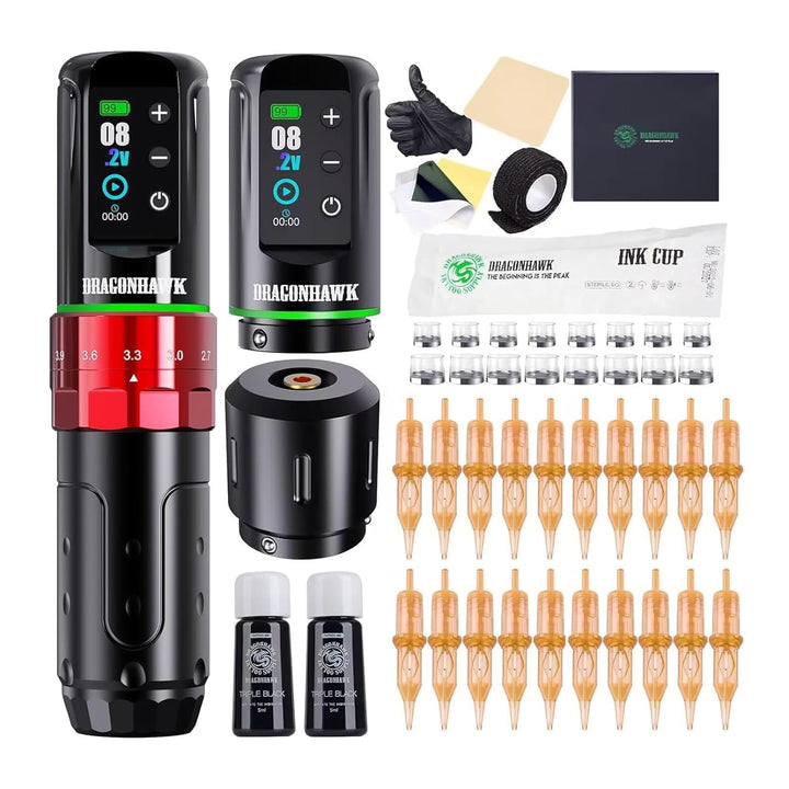 Dragonhawk L3 front view showing compact pen design and ready-to-use kit benefit