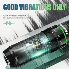 Dragonhawk L3 needle cartridge mounted for precise ink delivery and clean work