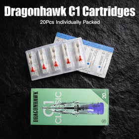 Dragonhawk artist using cartridge in studio showcasing shading performance benefit