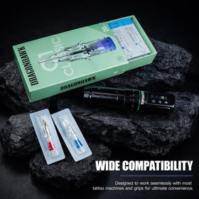 Dragonhawk lifestyle studio setup with cartridges on tray conveying professional readiness