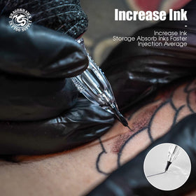 Dragonhawk transparent cartridge nozzle showing ink path for quick flow checks