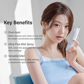 Dr.Althea dual-layer milky and water-essence close-up showing mixable textures for balanced hydration