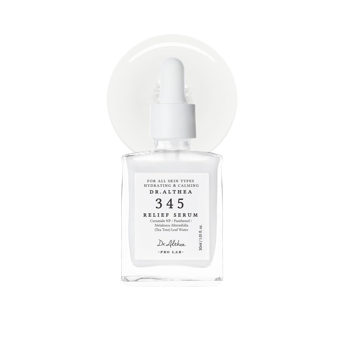 Dr.Althea front bottle view showing clean packaging and calming design, promoting trust