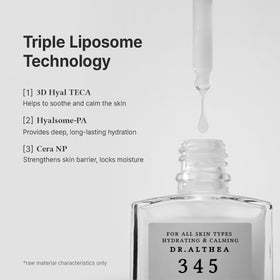 Dr.Althea bottle held in hand for size comparison and travel-friendly convenience