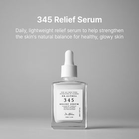 Dr.Althea serum texture on fingertip with pump drop, illustrating quick absorption benefit