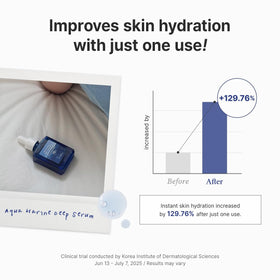 Dr.Althea serum spread on hand, shows quick absorption and non-greasy feel