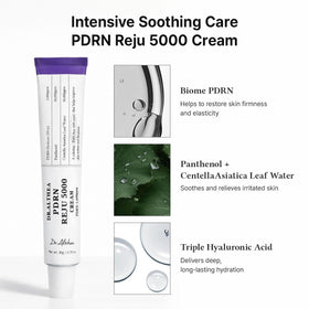 Close-up of cream texture from Dr.Althea showing silky consistency for calming hydration