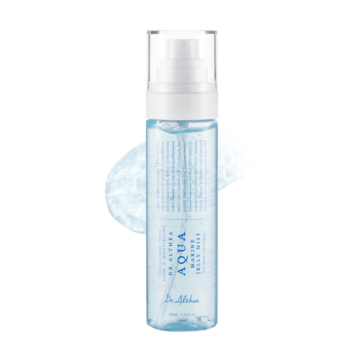 Dr.Althea front bottle showing compact travel-friendly hydration