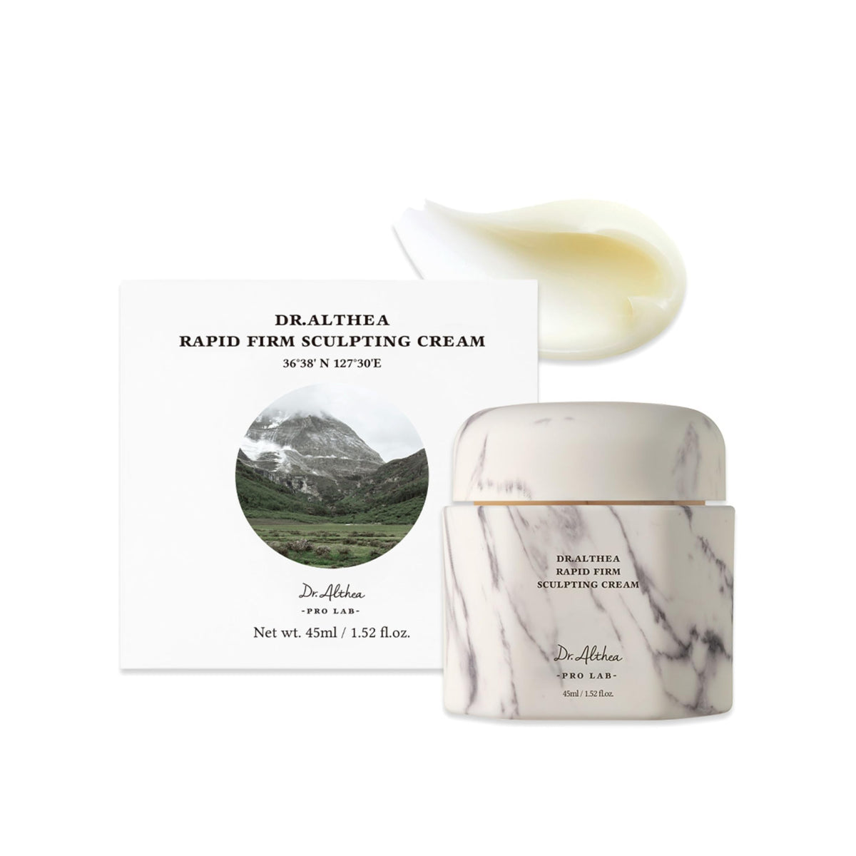 Dr.Althea front jar view showing elegant packaging and product clarity