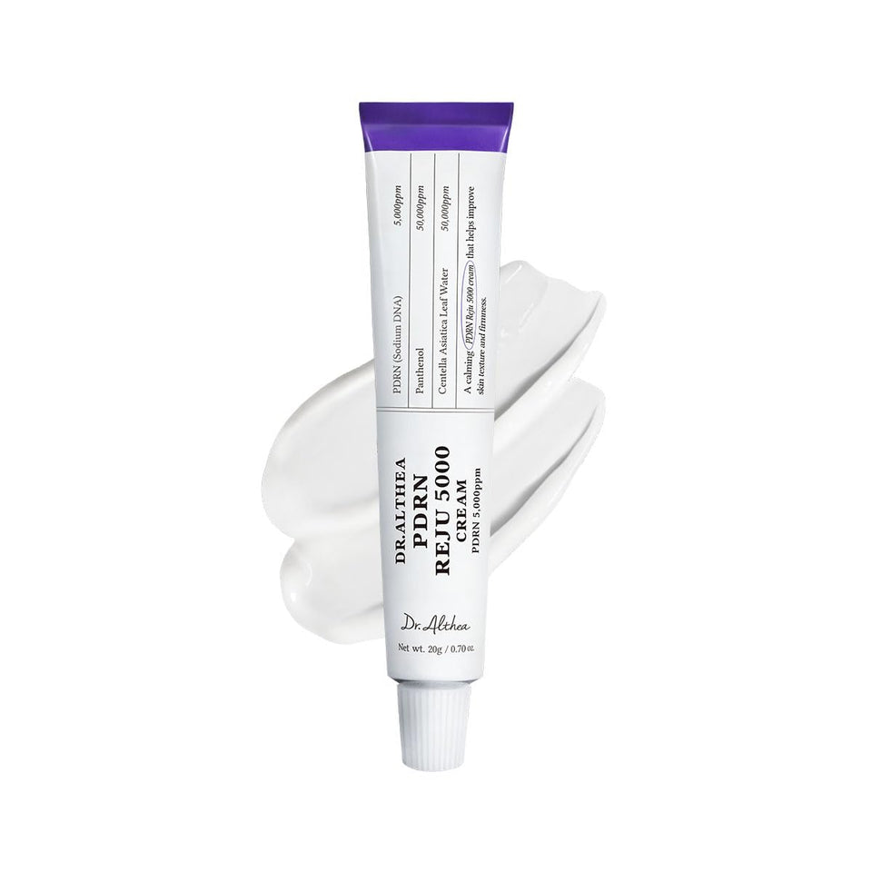 Dr.Althea front packaging showing compact 0.7 fl oz jar and branding, highlights portability