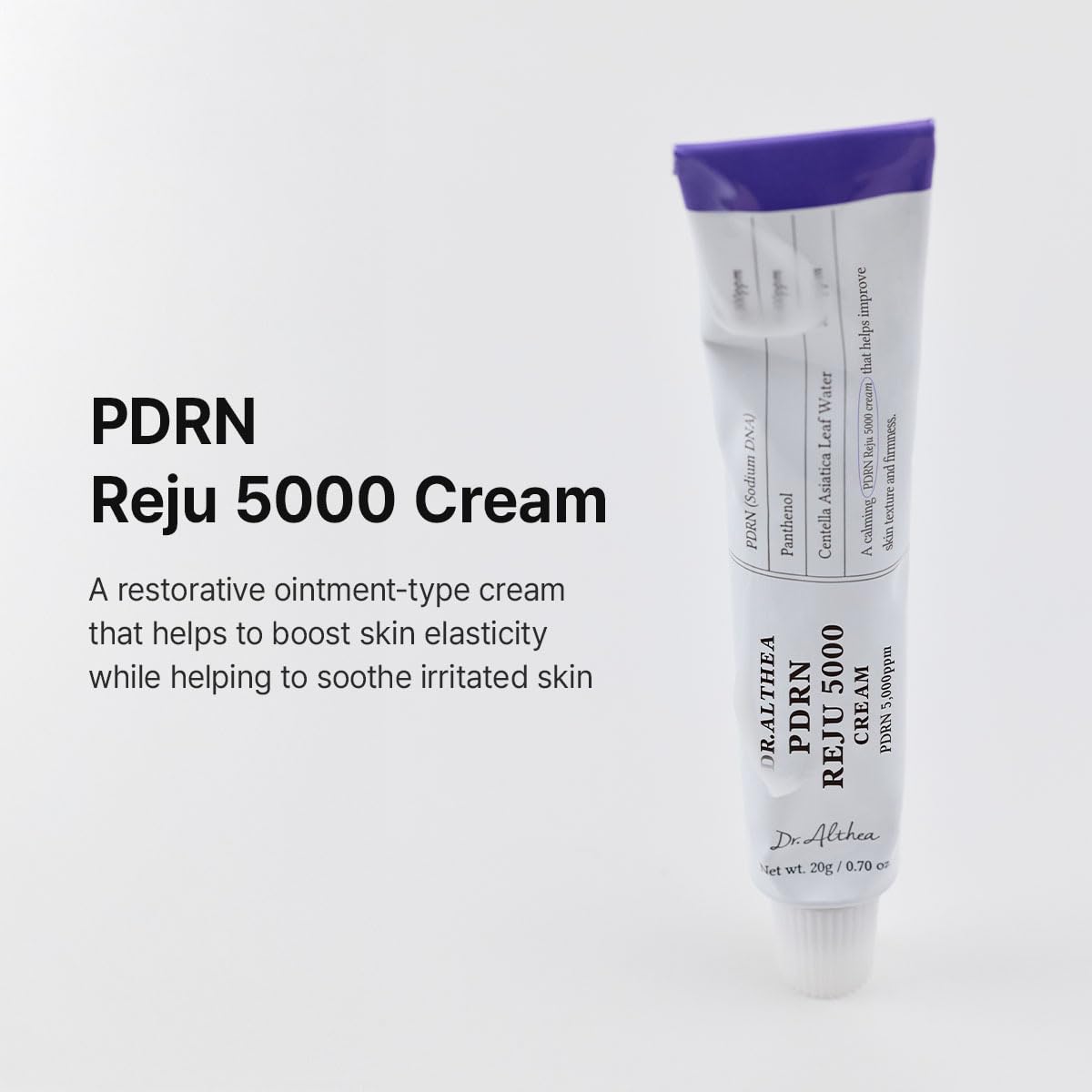 Dr.Althea opened jar revealing smooth cream texture, indicates easy absorption benefit