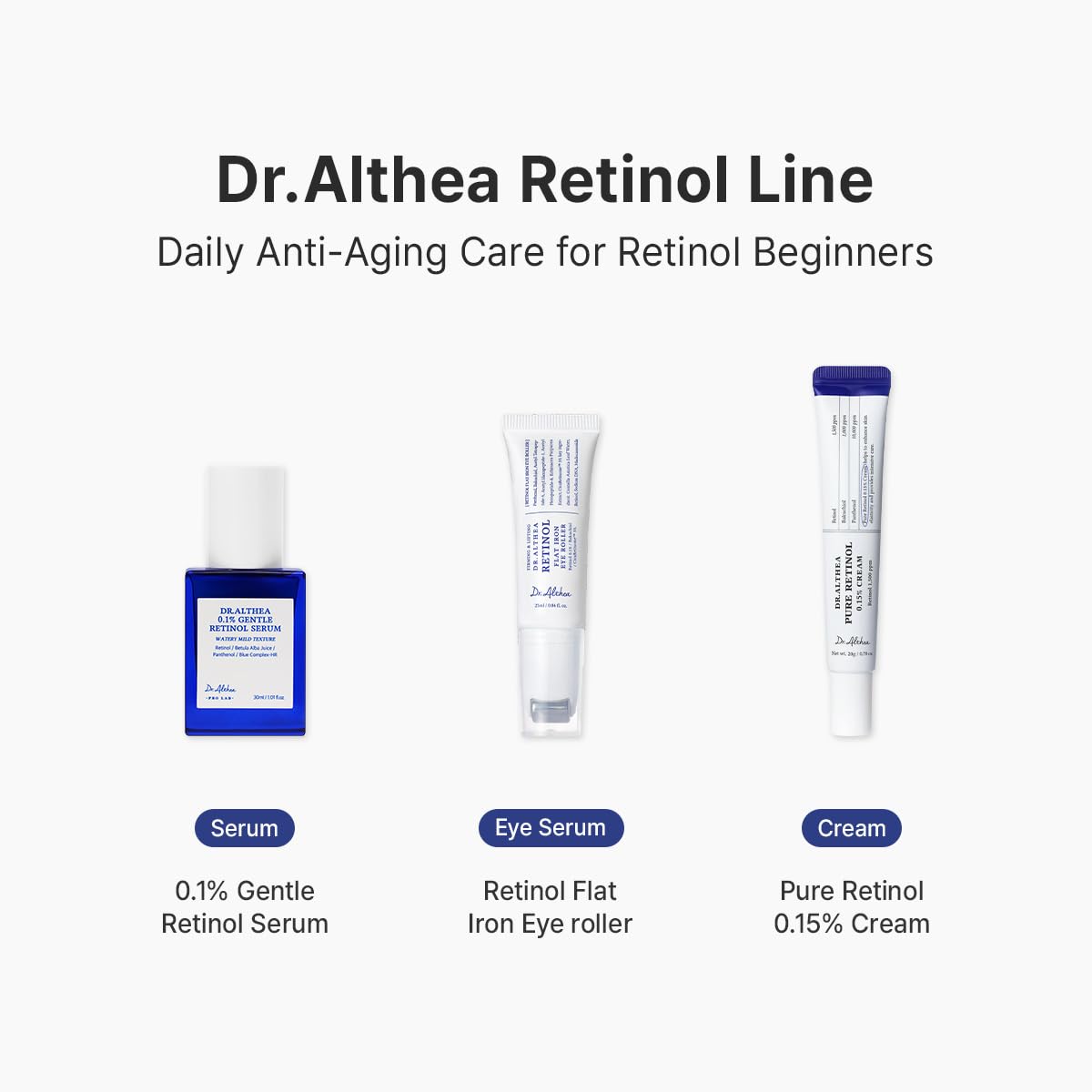 Bakuchiol and Centella visual representing plant-based calming actives in Dr.Althea