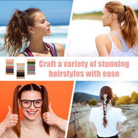 Draupnir hair tie bracelets stacked on wrist for comfortable styling