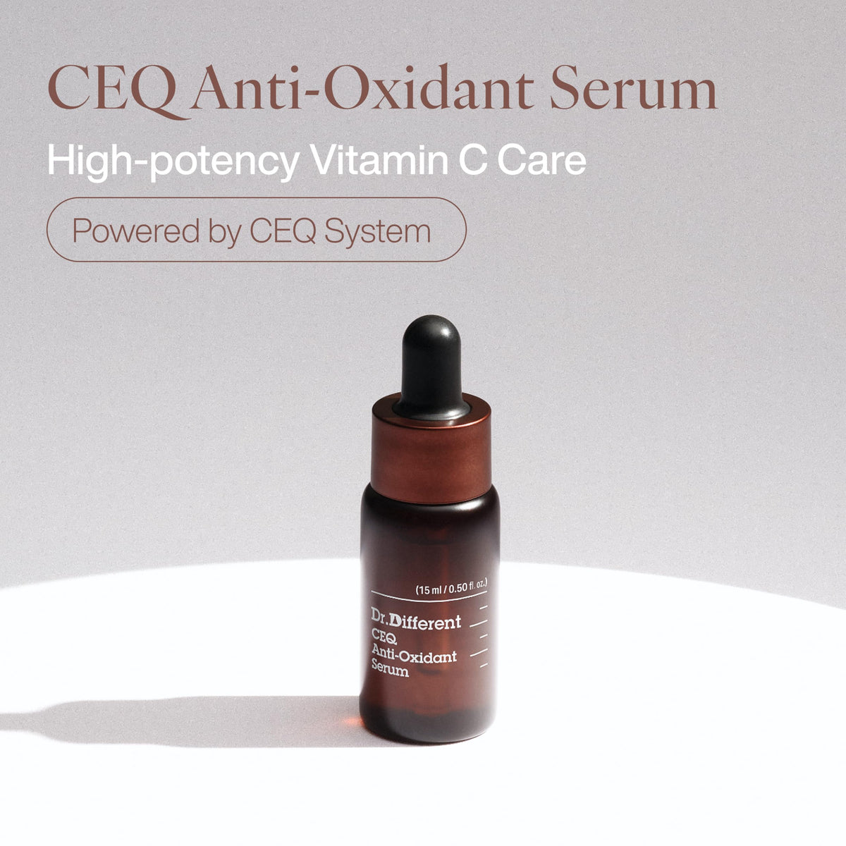 Dr.Different CEQ serum pump dispenser detail for controlled application