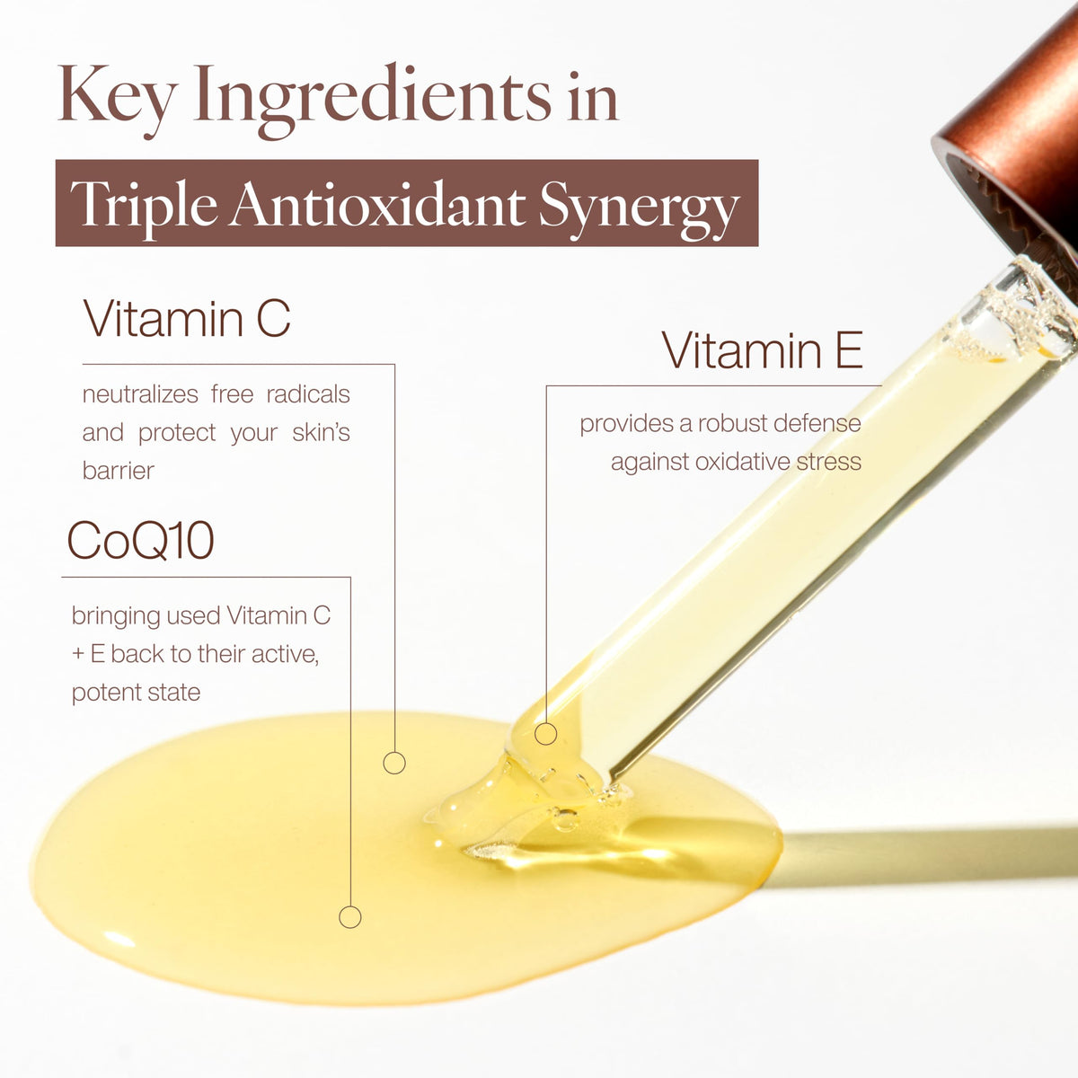 Dr.Different CEQ serum held in hand to show 15ml travel-friendly size