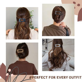 Drealoe color palette laid flat showing four deep neutrals that coordinate outfits