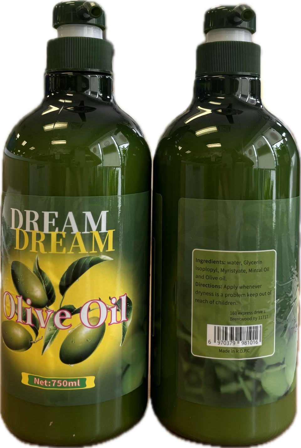 Dream Dream front packaging showing 750ml bottle and value pack benefit