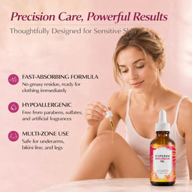 DreamCatching application underarm being massaged in for targeted hair-care routine benefit