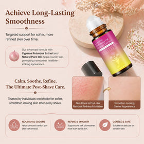 DreamCatching bottle beside rosehip and jojoba oils showing nourishing skin benefits