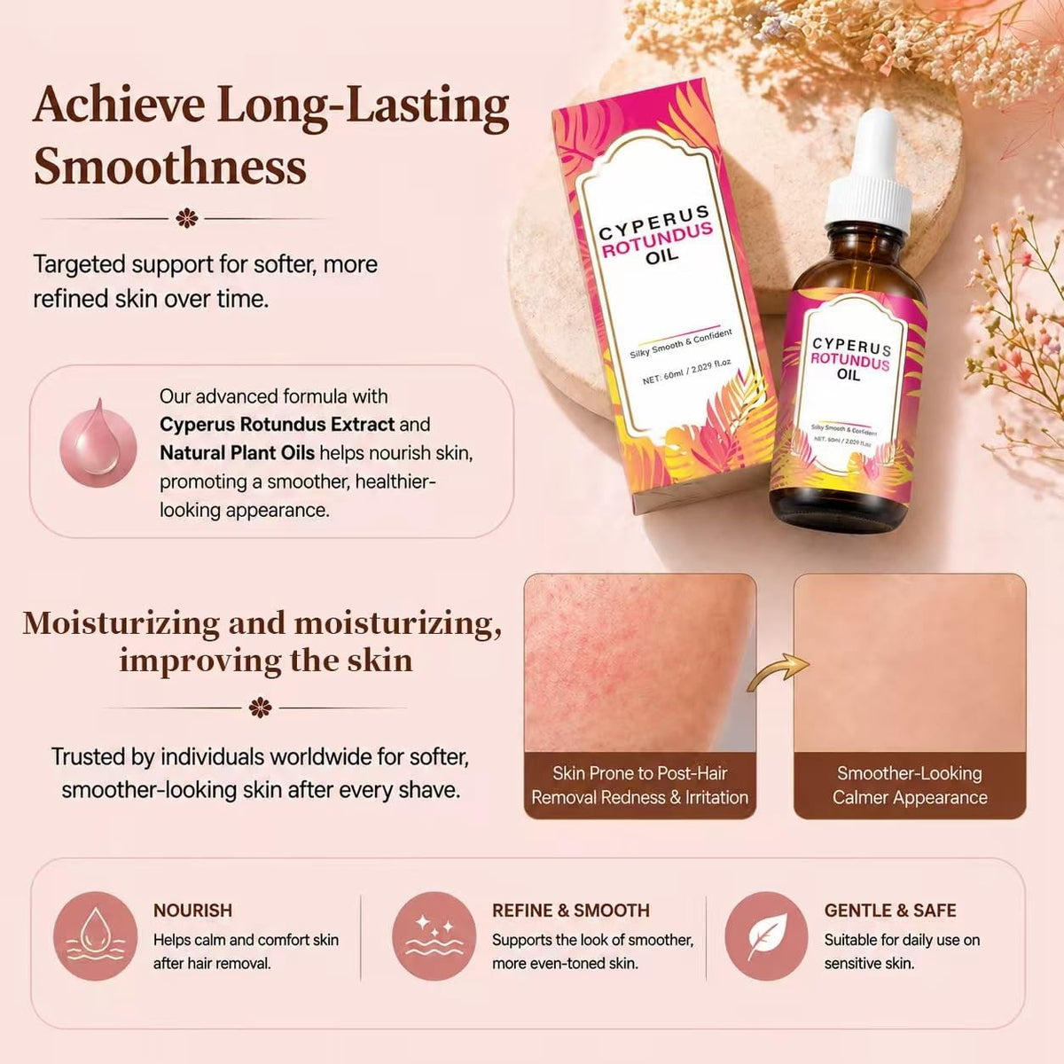 DreamCatching droplet on skin demonstrating easy absorption and non-greasy finish