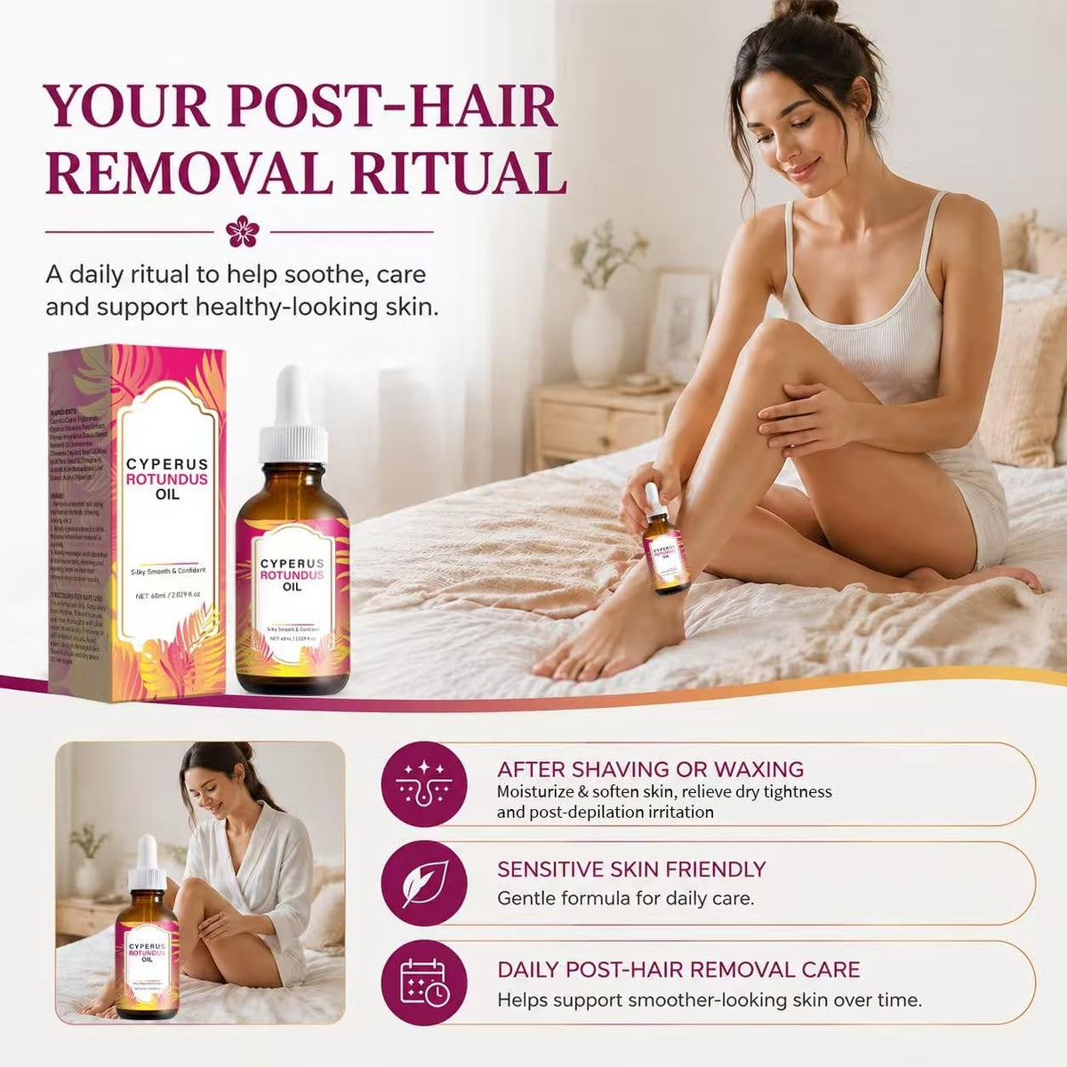 DreamCatching arrangement of aloe, jojoba, rosehip showing natural ingredients benefit