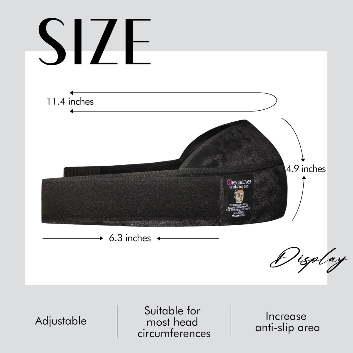 Dreamlover adjustable hook and loop strap displays customizable tension