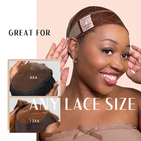 Dreamlover worn with lace front wig illustrating stable hairline hold