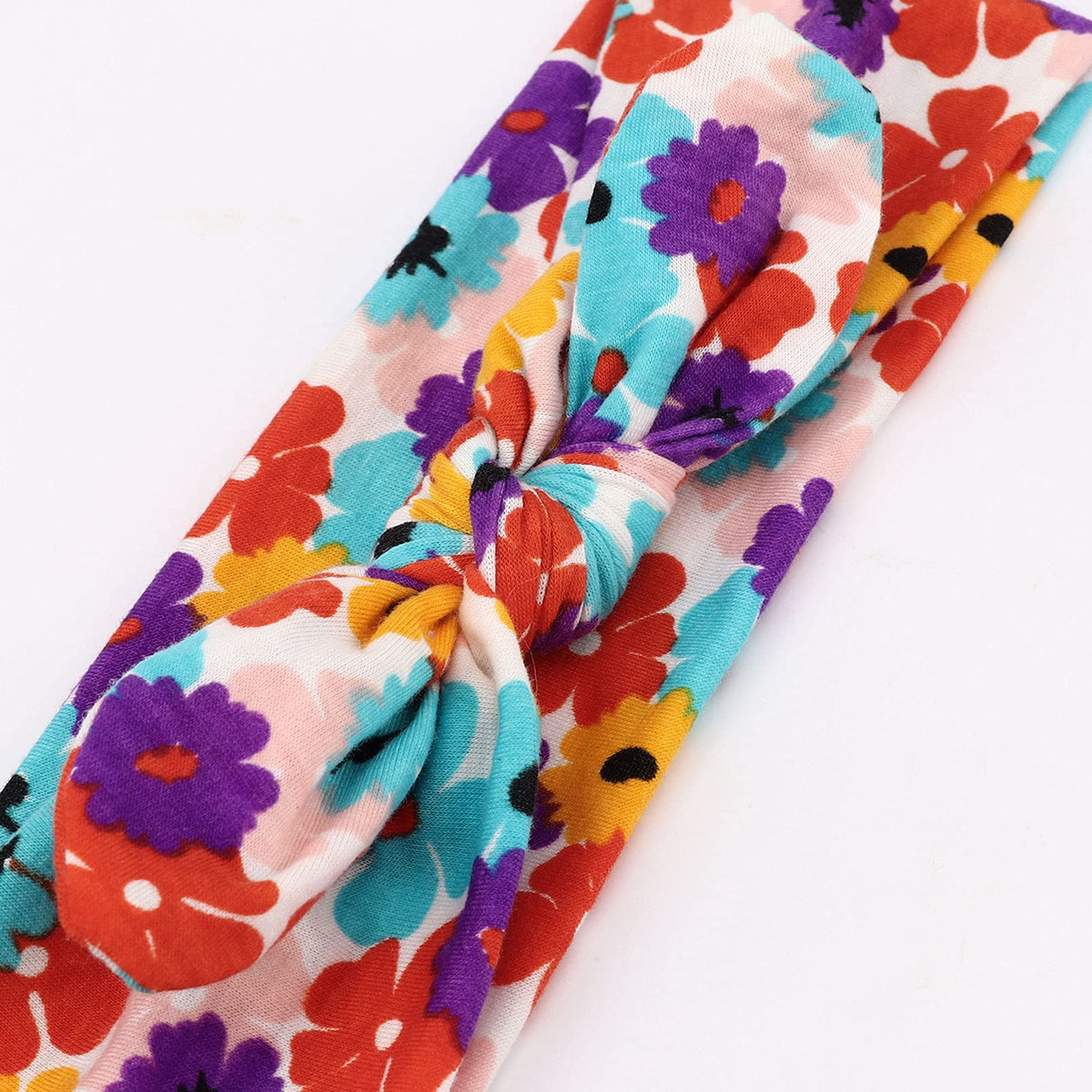 DRESHOW headband worn during yoga showing secure non-slip fit and comfort