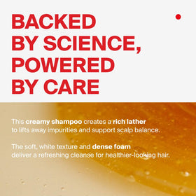 DR.FORHAIR shampoo lather on hair showing volumizing effect