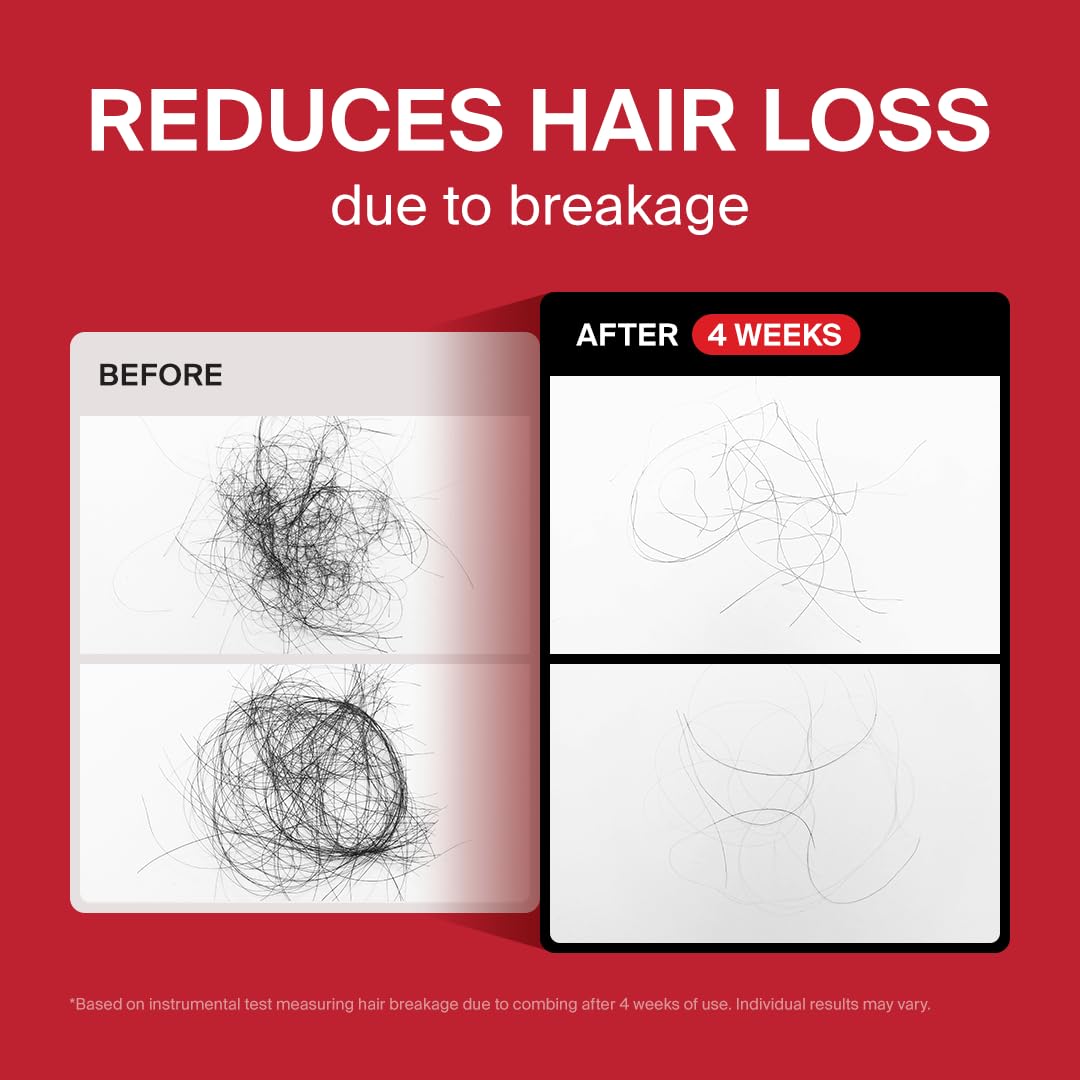 DR.FORHAIR ingredient trio biotin keratin peptides displayed, signaling strengthened strands