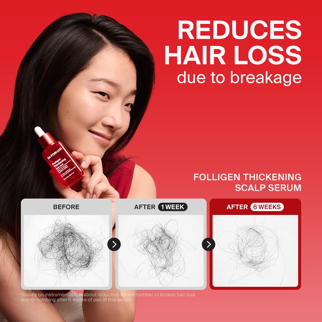 Dr.FORHAIR ingredient composition photo highlighting biotin and peptides