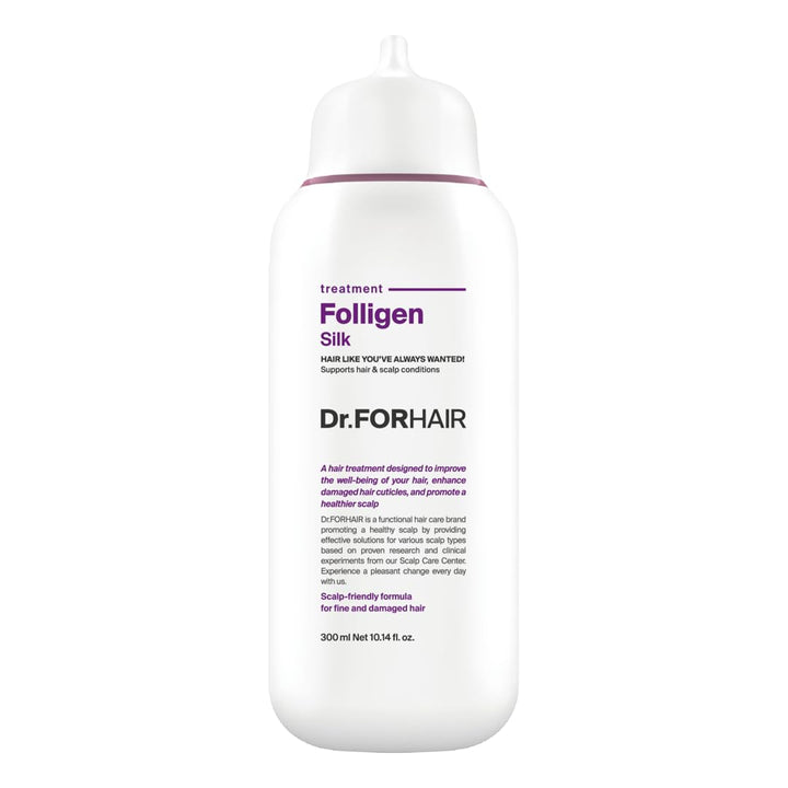 Dr.FORHAIR front bottle showing product size and branding for easy identification