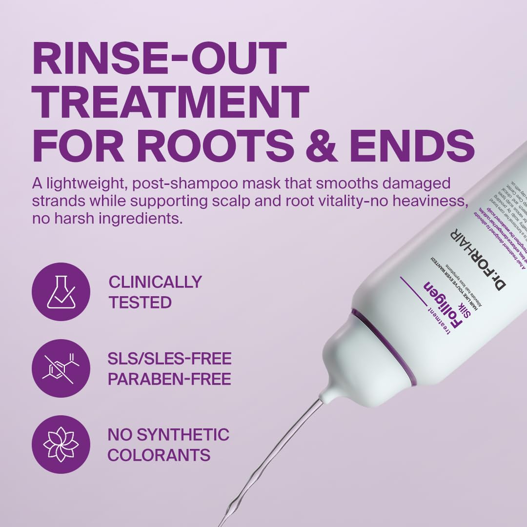 Dr.FORHAIR creamy texture close-up demonstrating smooth spreadability for styling