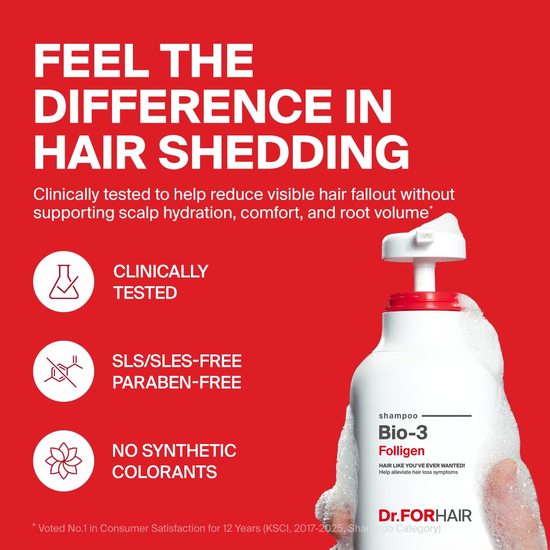 DR.FORHAIR creamy foam texture demonstrating gentle cleanse