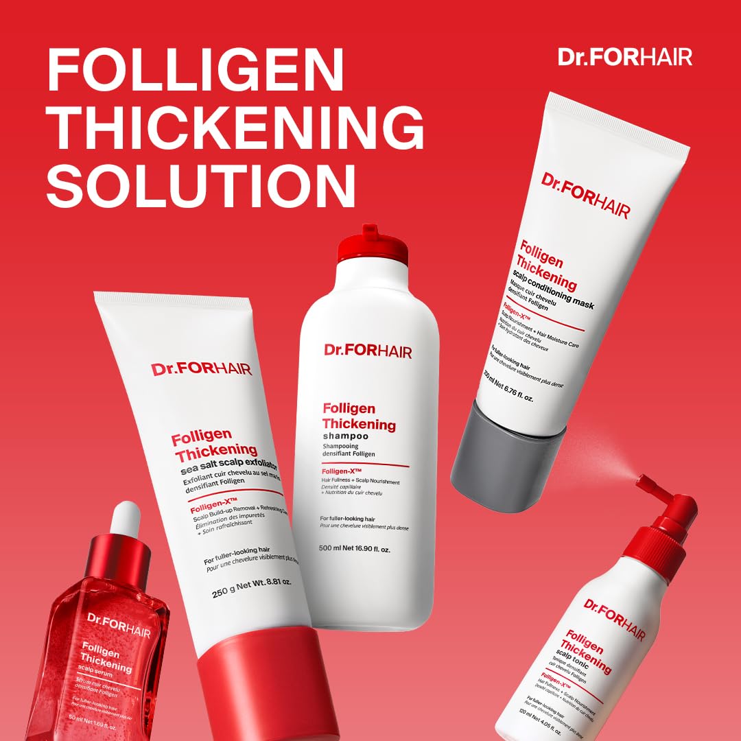 DR.FORHAIR tonic on bathroom shelf evoking daily routine support