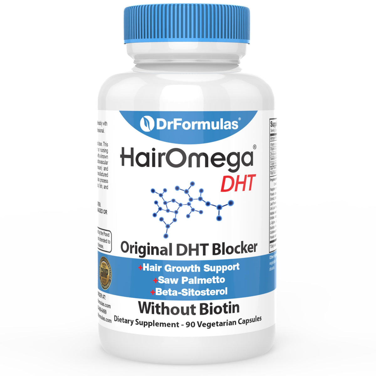 DrFormulas front packaging showing bottle and label with clear benefits