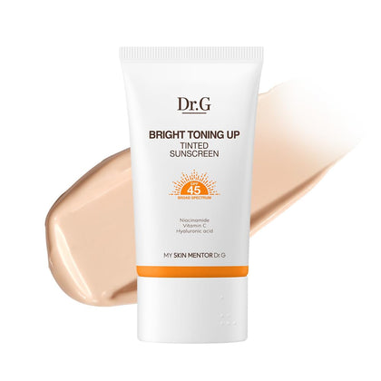 Dr.G front shot showing tube and tint for immediate coverage