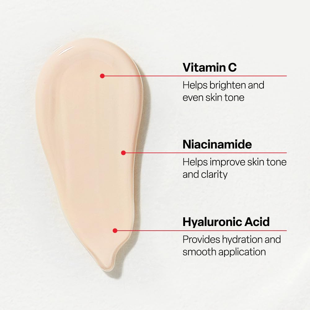 Dr.G cream swatches on cheek illustrating tint blending and tone correction