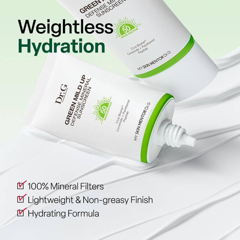 Dr.G label close-up highlighting Centella Asiatica and peptide benefits