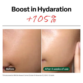 Dr.G applied to neck demonstrating extended coverage and hydration
