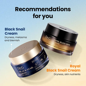 Dr.G Royal Black Snail Cream next to coin showing 50ml scale for travel and countertop use