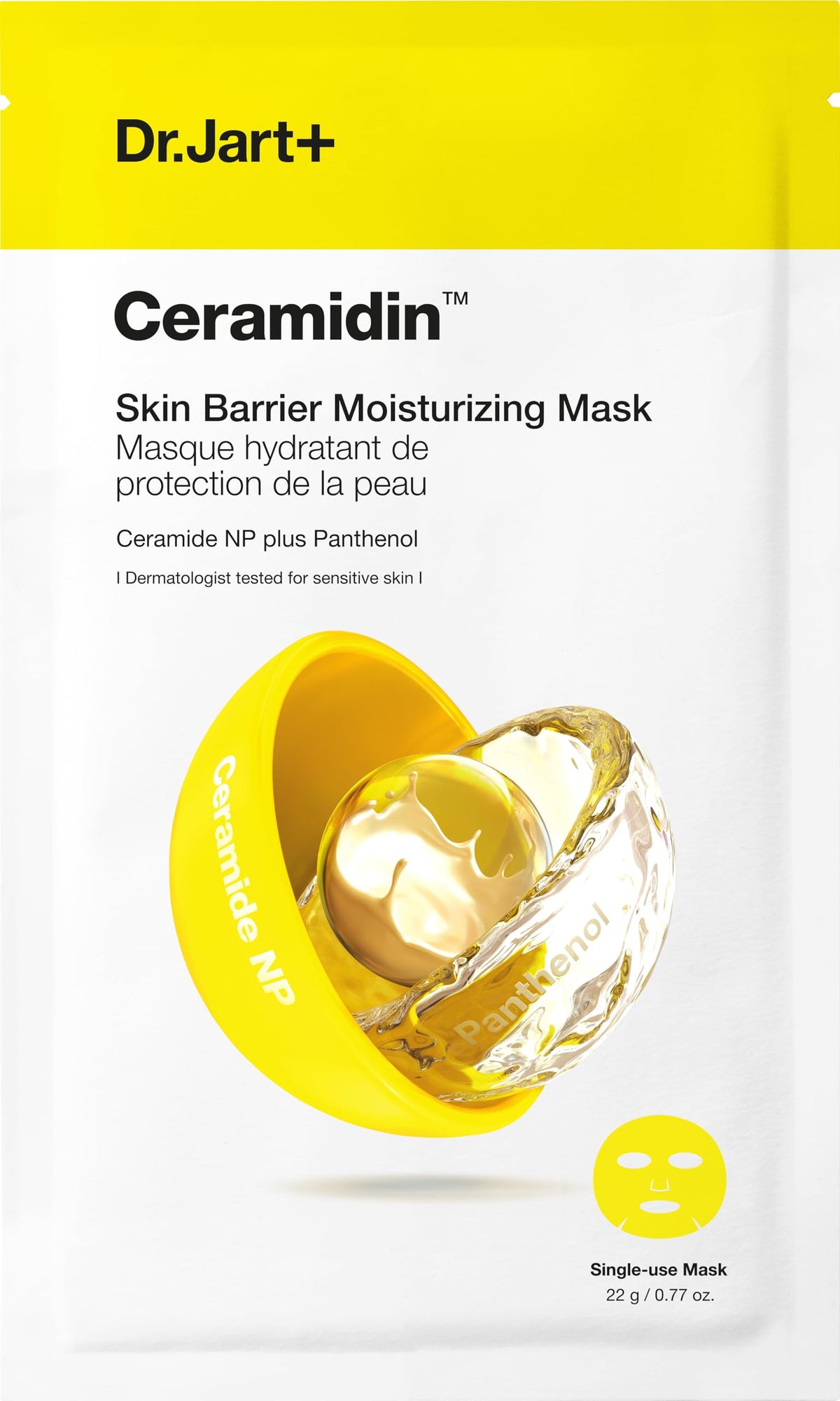 Dr.Jart+ front packaging showing single pack and clear product benefits